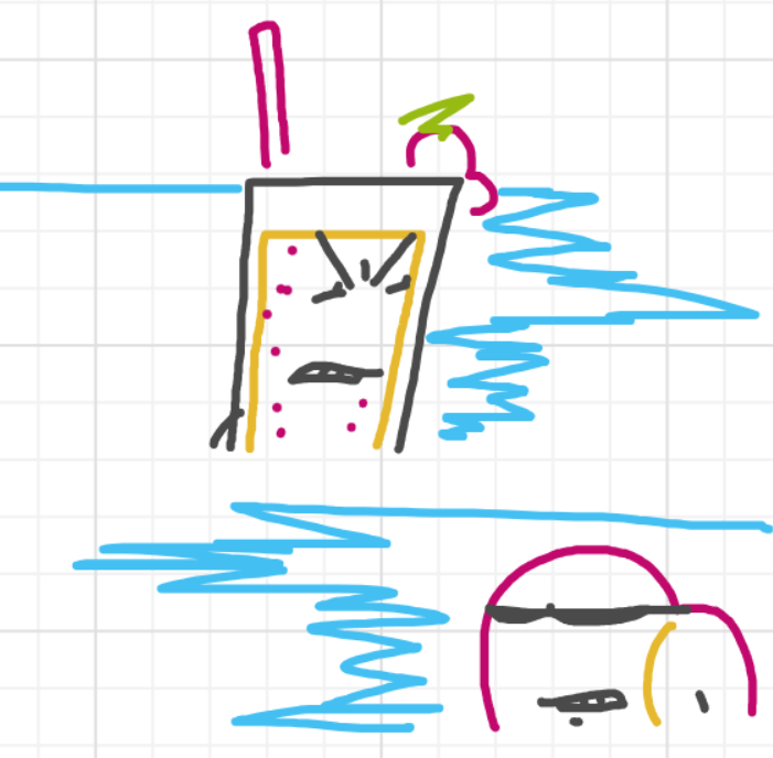 A panel from Running Duos, episode four of the Board Boards object show by Furretwalk/WalkingFurret.